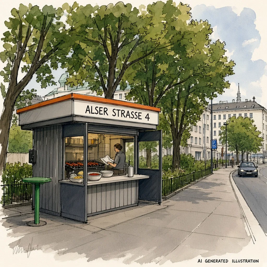 Würstelstand bei der Nationalbank