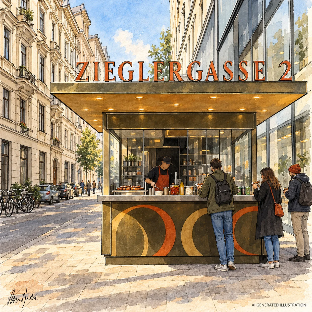 Würstelstand Mariahilferstraße, Ecke Zieglergasse